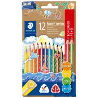 STAEDTLER Dreikant-Buntstift Noris jumbo, 10+2 Etui