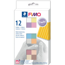 FIMO SOFT Modelliermasse-Set "Pastel", 12er Set