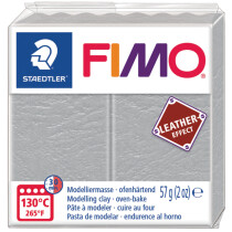 FIMO EFFECT LEATHER Modelliermasse, taubengrau, 57 g