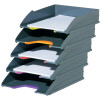 DURABLE Briefablagen-Set VARICOLOR, grau farbiger Verlauf