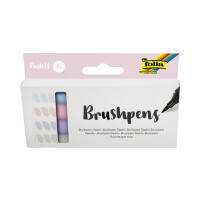 folia Pinselstift Brush Pens "Pastell", 4er Set