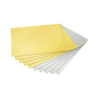 folia Fotokartonblock, DIN A4, 300 g qm, gold und silber