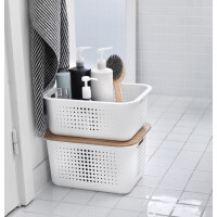 smartstore Aufbewahrungsbox BASKET RECYCLED 10 L, weiß
