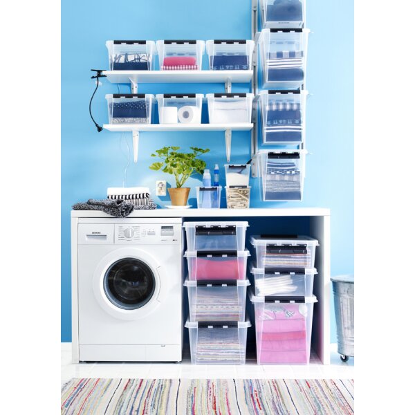 smartstore Aufbewahrungsbox CLASSIC 25 L, Clips: schwarz