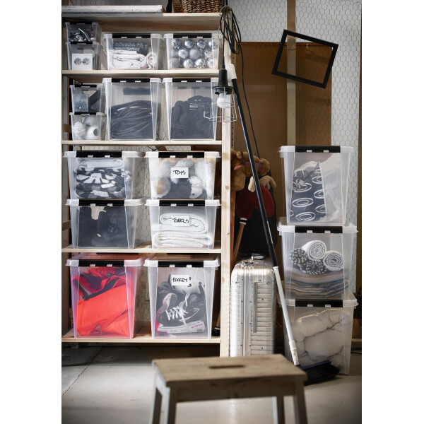 smartstore Aufbewahrungsbox CLASSIC 31 L, Clips: schwarz