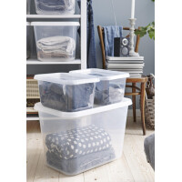 smartstore Aufbewahrungsbox BASIC M, 25 Liter, transparent
