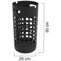 UNiLUX Schirmständer SLIM, aus Kunststoff, schwarz