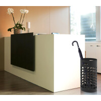 UNiLUX Schirmständer SLIM, aus Kunststoff, grau