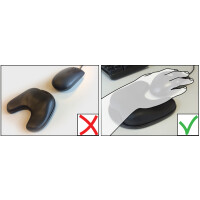 UNiLUX ergonomische Handgelenkstütze ROLLING, schwarz