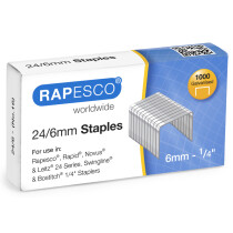 RAPESCO Heftklammern 21 4 mm, verzinkt, 2.000 Stück