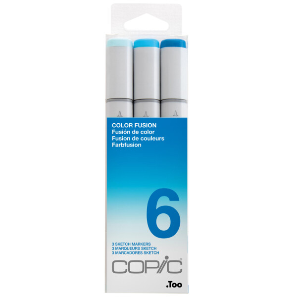 COPIC Marker sketch, 3er Set "Color Fusion 6"