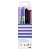 COPIC Marker ciao, 4er Set "Doodle Pack Purple"