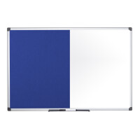 Bi-Office Kombitafel, Weißwand Filz grau, 1.500 x...