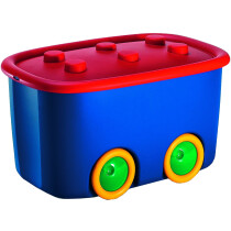 SMARTBOXPRO Aufbewahrungsbox "Funny Box L", 46 Liter, blau
