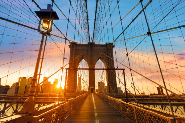 PAPERFLOW Wandbild "Brooklyn Bridge", aus Plexiglas