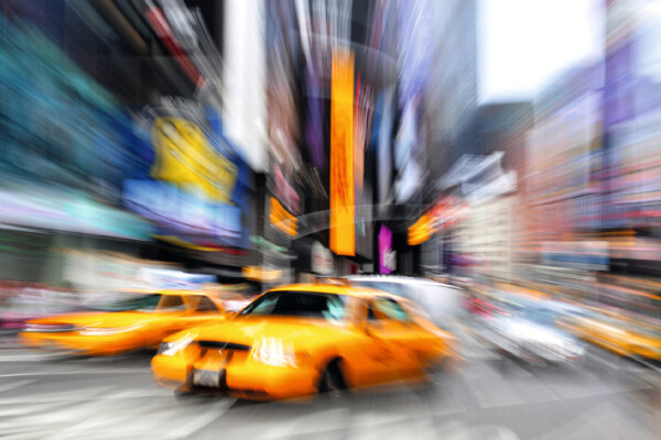 PAPERFLOW Wandbild "Manhattan Taxi", aus Plexiglas