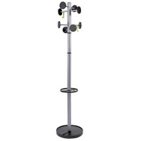 ALBA Garderobenständer "STAN3", 8 Haken, schwarz