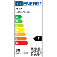 ALBA LED-Deckenfluter "CLASSIC", schwarz