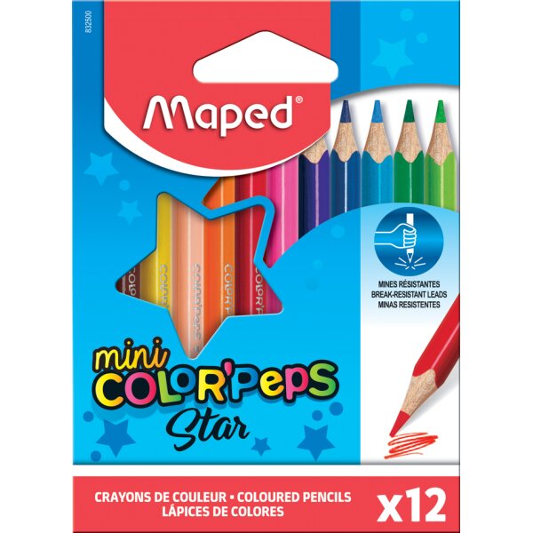 Maped Dreikant-Buntstift COLORPEPS Mini, 12er Kartonetui
