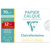 Clairefontaine Transparentpapier, DIN A4, Aktionspack