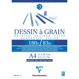 Clairefontaine Zeichenpapierblock "à Grain", DIN A5
