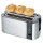 SEVERIN 4-Scheiben-Toaster AT 2590, Edelstahl schwarz