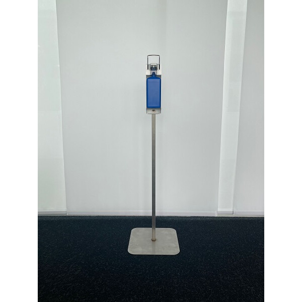 Freistehende Säule aus Edelstahl