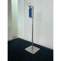 Freistehende Säule aus Edelstahl