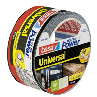 tesa Folienband extra Power Universal, 50 mm x 25 m, schwarz