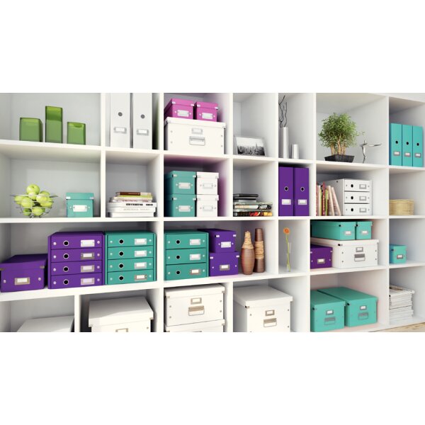 LEITZ DVD-Ablagebox Click &amp; Store WOW, gelb
