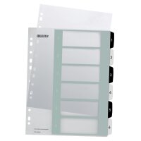 LEITZ Kunststoff-Register WOW, Zahlen, A4...