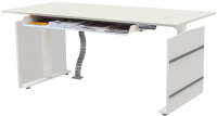 kerkmann Sitz-Steh-Schreibtisch Move 3, (B)1.800 mm, grau