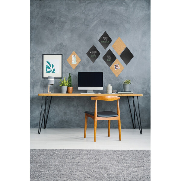 Securit Kreide- & Korktafel SILHOUETTE "Diamond"