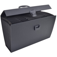 RAPESCO Fächertasche, DIN A4, 19 Fächer, blau