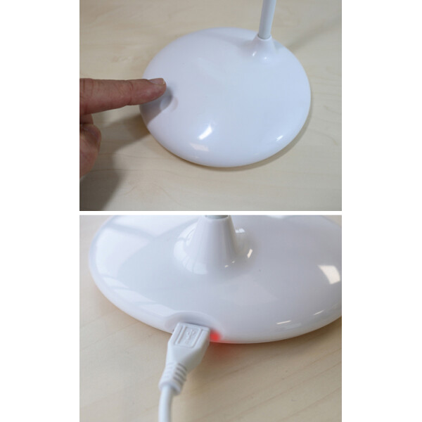 UNiLUX Akku LED-Tischleuchte NELLY, dimmbar, wei&szlig;