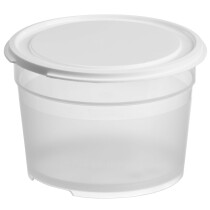 GastroMax Frischhaltedose, 0,6 Liter, transparent weiß