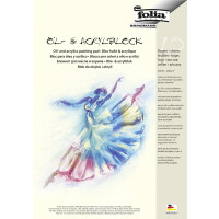folia Öl- und Acrylblock, DIN A4, 290 g qm, 10 Blatt