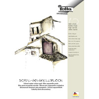 folia Schul-Aquarellblock, rauh, DIN A4, 150 g qm,...