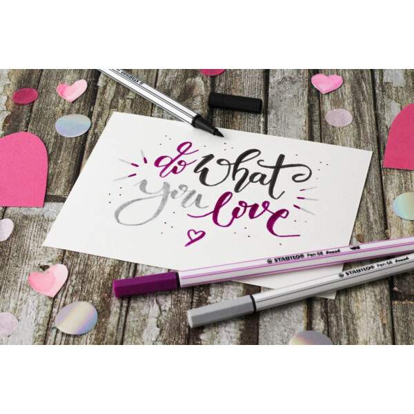 STABILO Pinselstift Pen 68 brush, 25er Metalletui