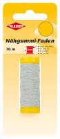 KLEIBER Nähgummi-Faden, 10 m, weiß