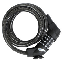 FISCHER Kabel-Fahrradschloss, Länge: 1.200 mm, schwarz