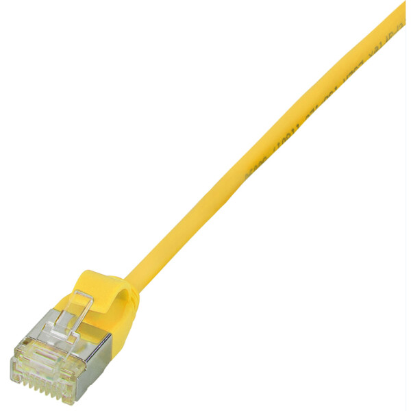 LogiLink Patchkabel Ultraflex, Kat. 6A, U FTP, 1,0 m, gelb