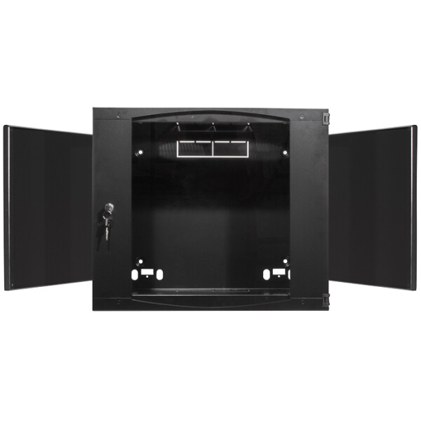 LogiLink Ersatzt&uuml;r f&uuml;r 19" Wandverteiler, 9 HE, schwarz