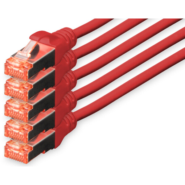 DIGITUS Patchkabel Kat. 6, S FTP, 20,0 m, grau, 5er