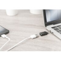 DIGITUS USB Adapter, USB-C - USB-A, schwarz