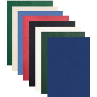 pavo Einbanddeckel, Lederstruktur, DIN A4, farbig sortiert