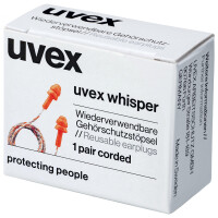 uvex Mehrweg-Gehörschutzstöpsel whisper mit Kordel