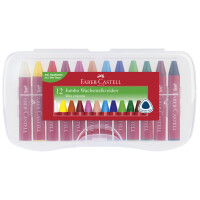 FABER-CASTELL Dreikant-Wachsmalkreide Jumbo, 24er Etui