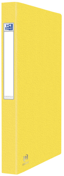 Oxford Ringbuch EUROFOLIO+, DIN A4, Karton, 2-Ring, gelb