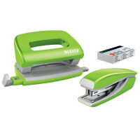 LEITZ Heftgerät- & Locher-Set Mini NeXXt WOW,...